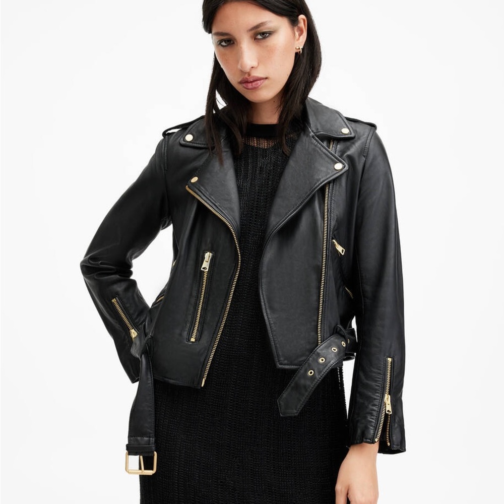 All Saints Leather biker jacket